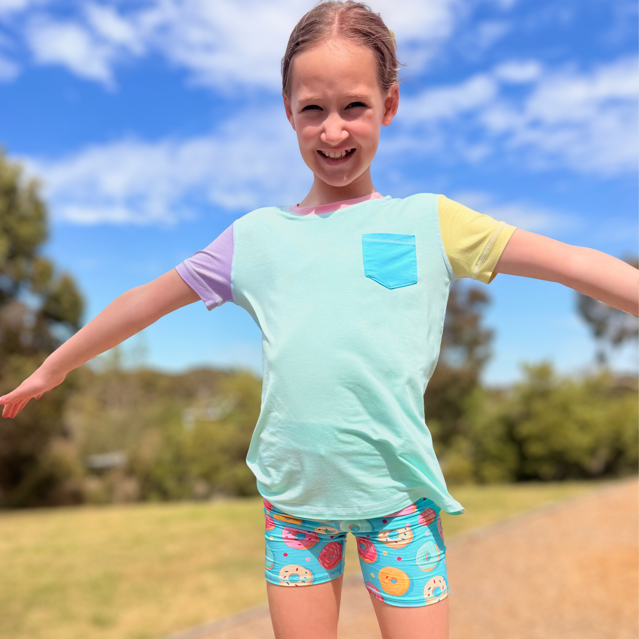 Kids Snug Shorts - Donut Party