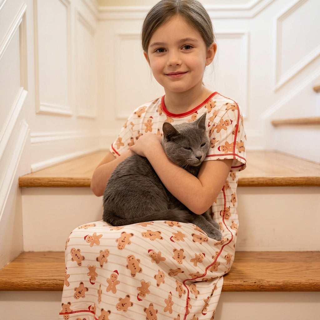 Kids Nightdress - Gingerbread Kisses (Coming 29 October)