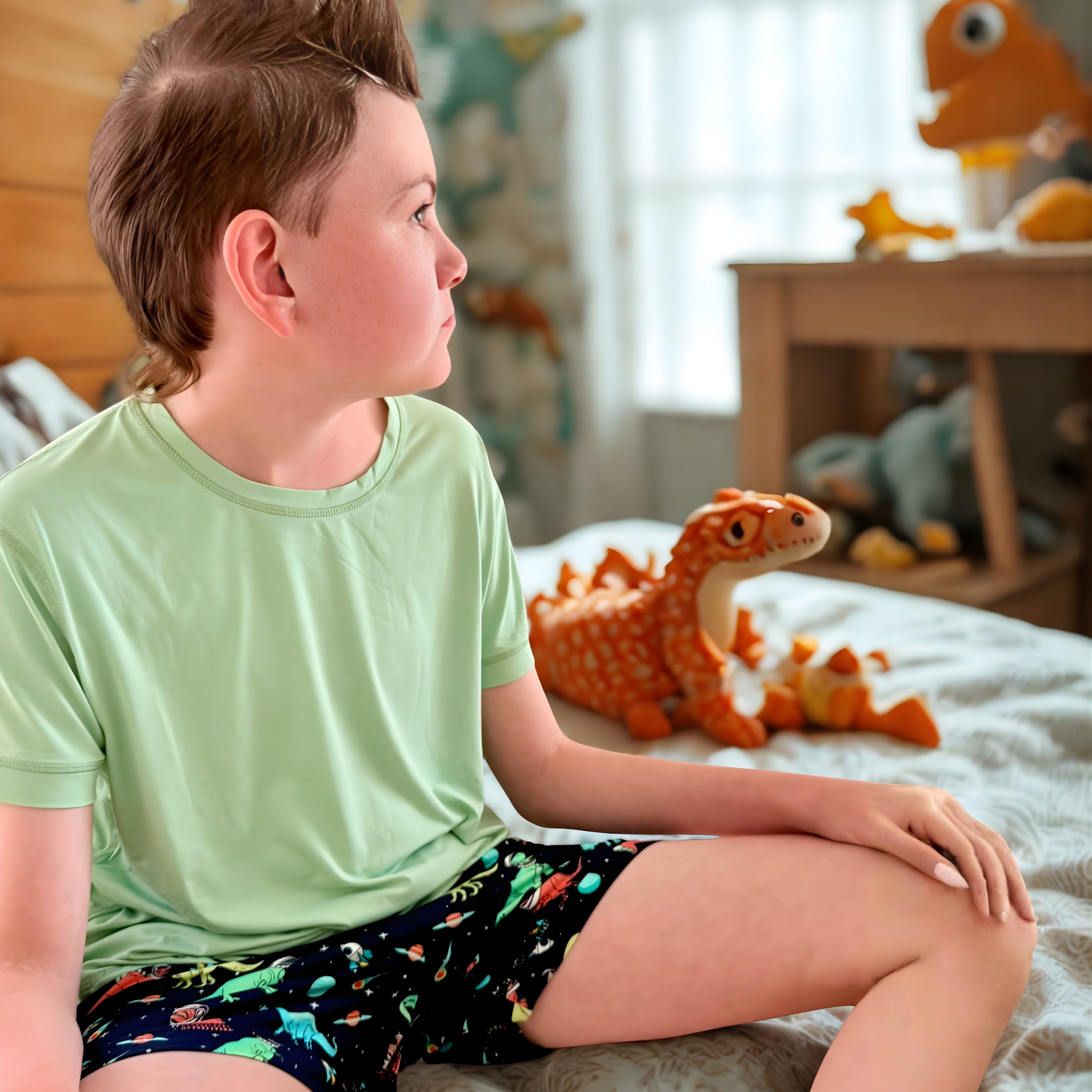 Kids Short Set - Space Dinos