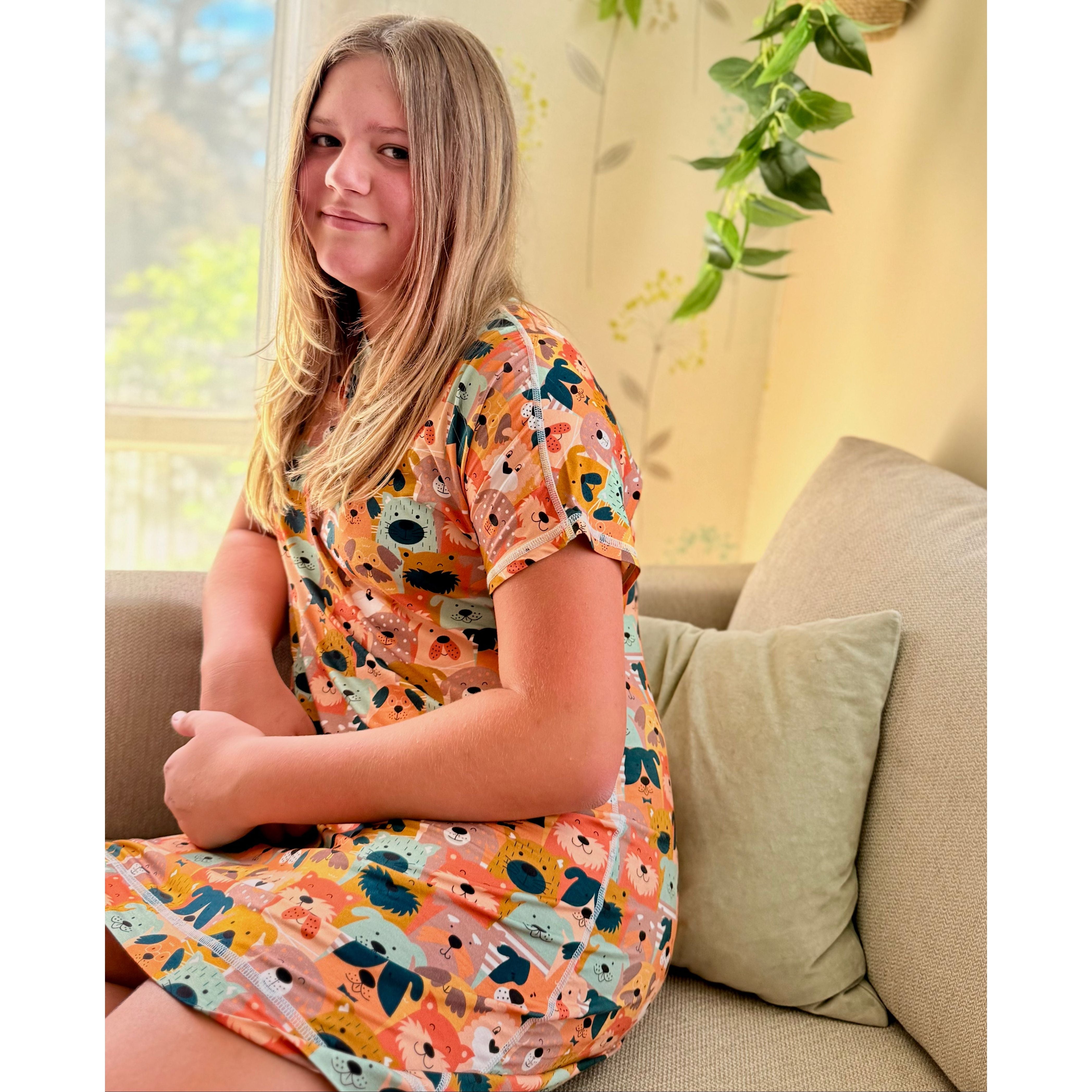 Kids Nightdress - Puppy Paws