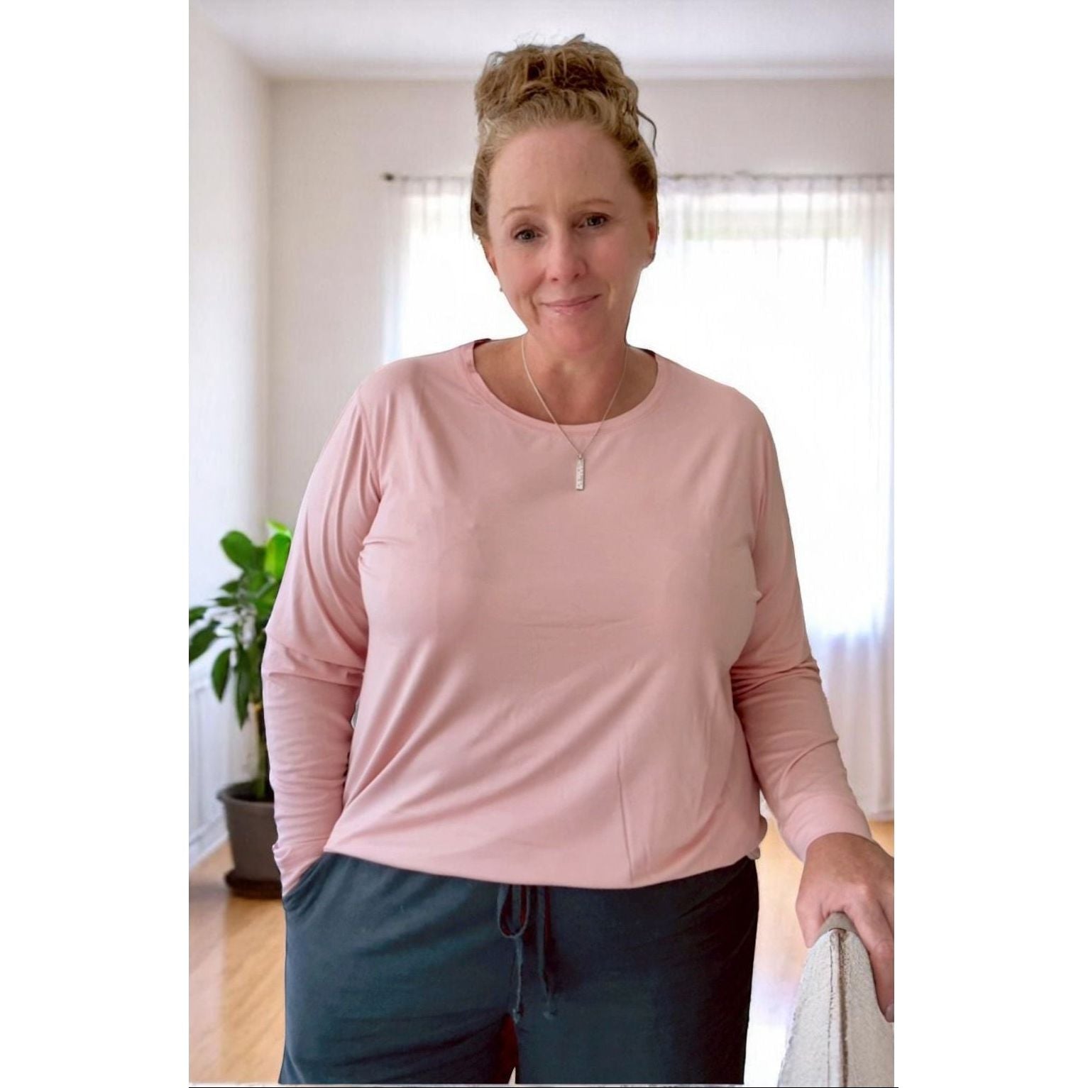 Adult Long Sleeve Top - Blush
