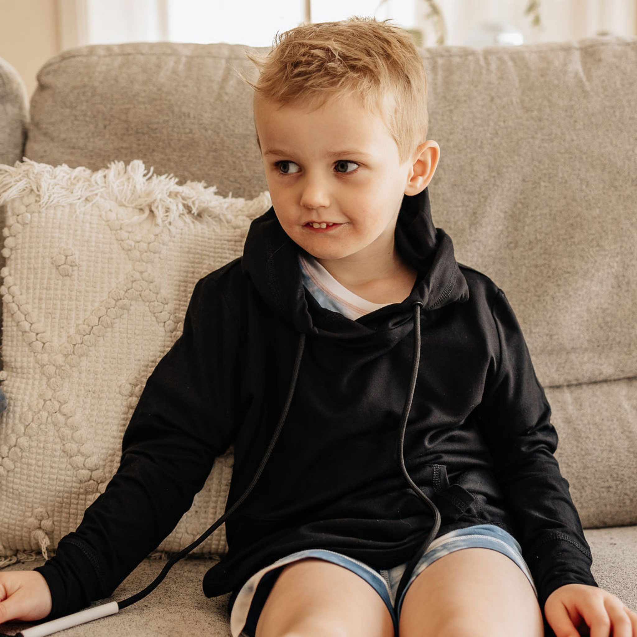 Hoodie (Kids)-Sensory Friendly Clothing-Comfort on the Spectrum-Midnight-8-10-Comfort on the Spectrum