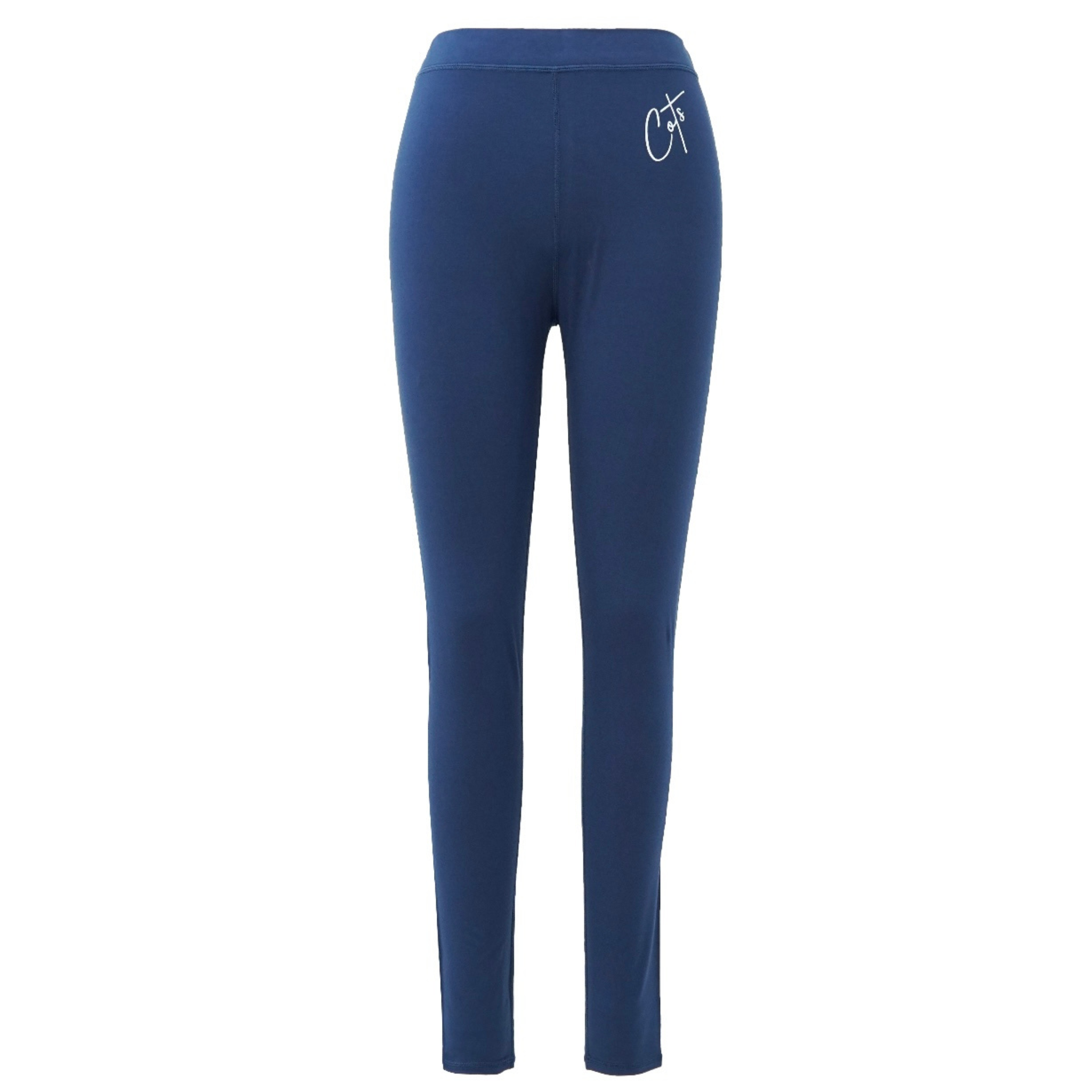 Product shot of navy sensory leggings for girls and boys from Comfort on the Spectrum.