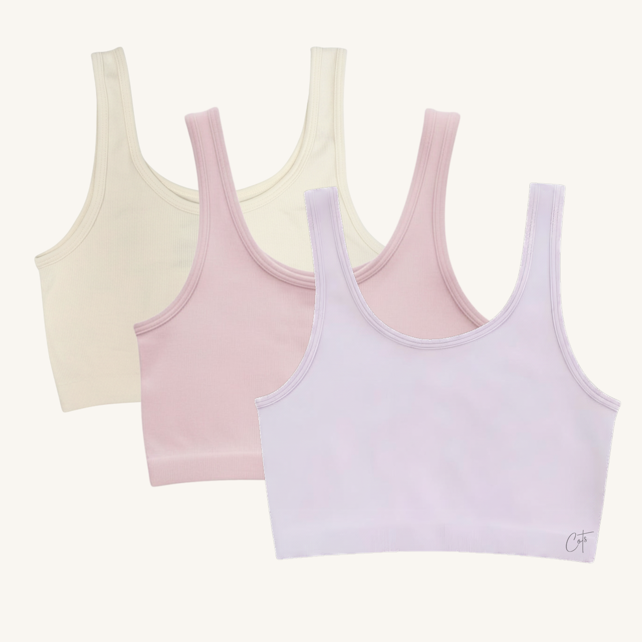Kids SkinSense™ Seamless Crop Top - Pastel