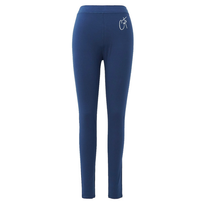 Product shot of navy  leggings for girls and boys from Comfort on the Spectrum.