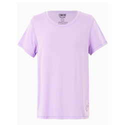 Product photo of lavender adult t shirt - the bamboo t shirt from Comfort on the Spectrum.