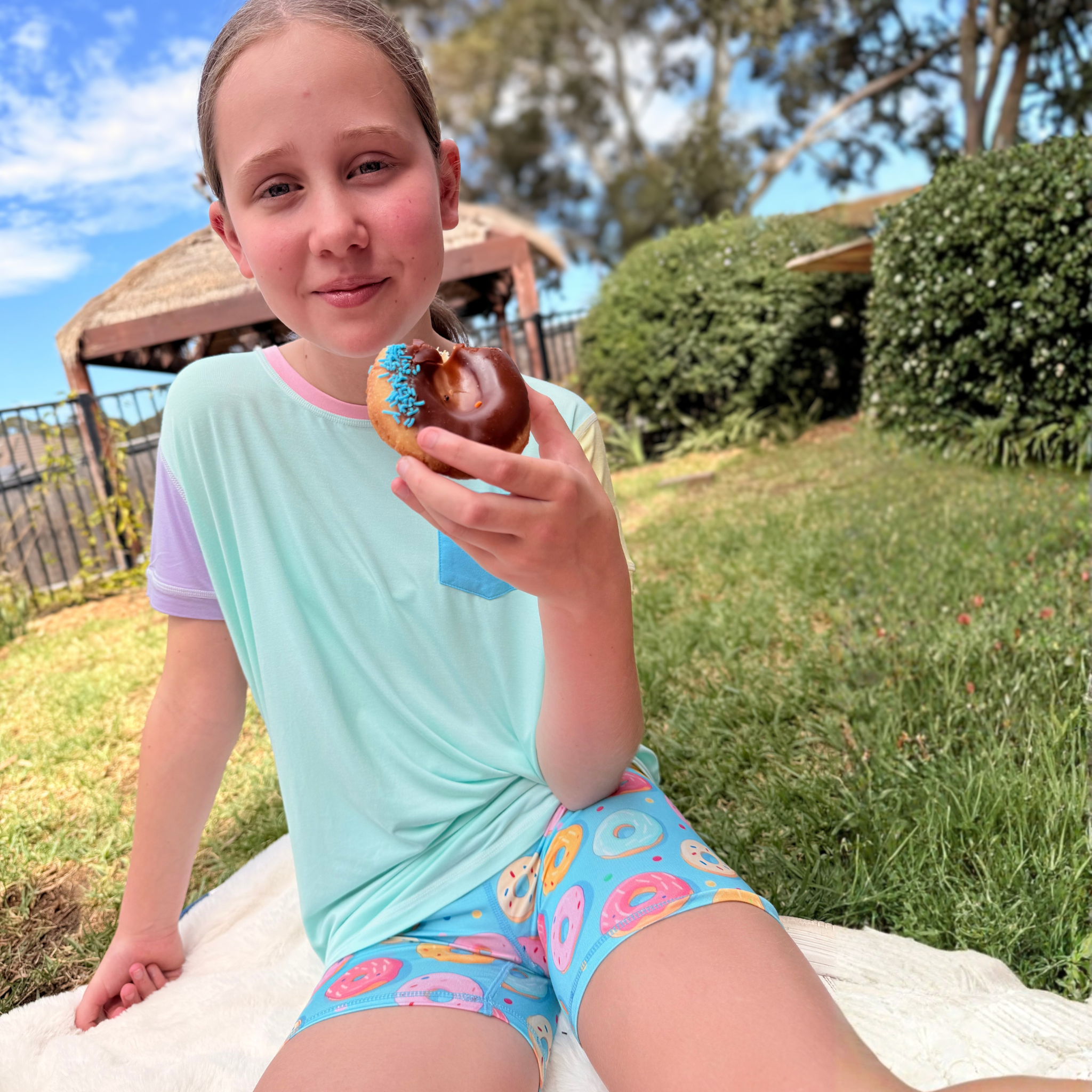 Kids Snug Shorts - Donut Party