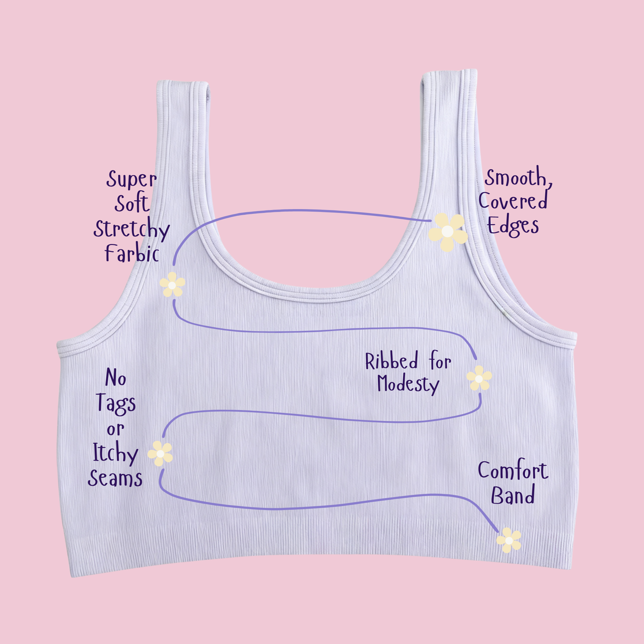 Kids SkinSense™ Seamless Crop Top