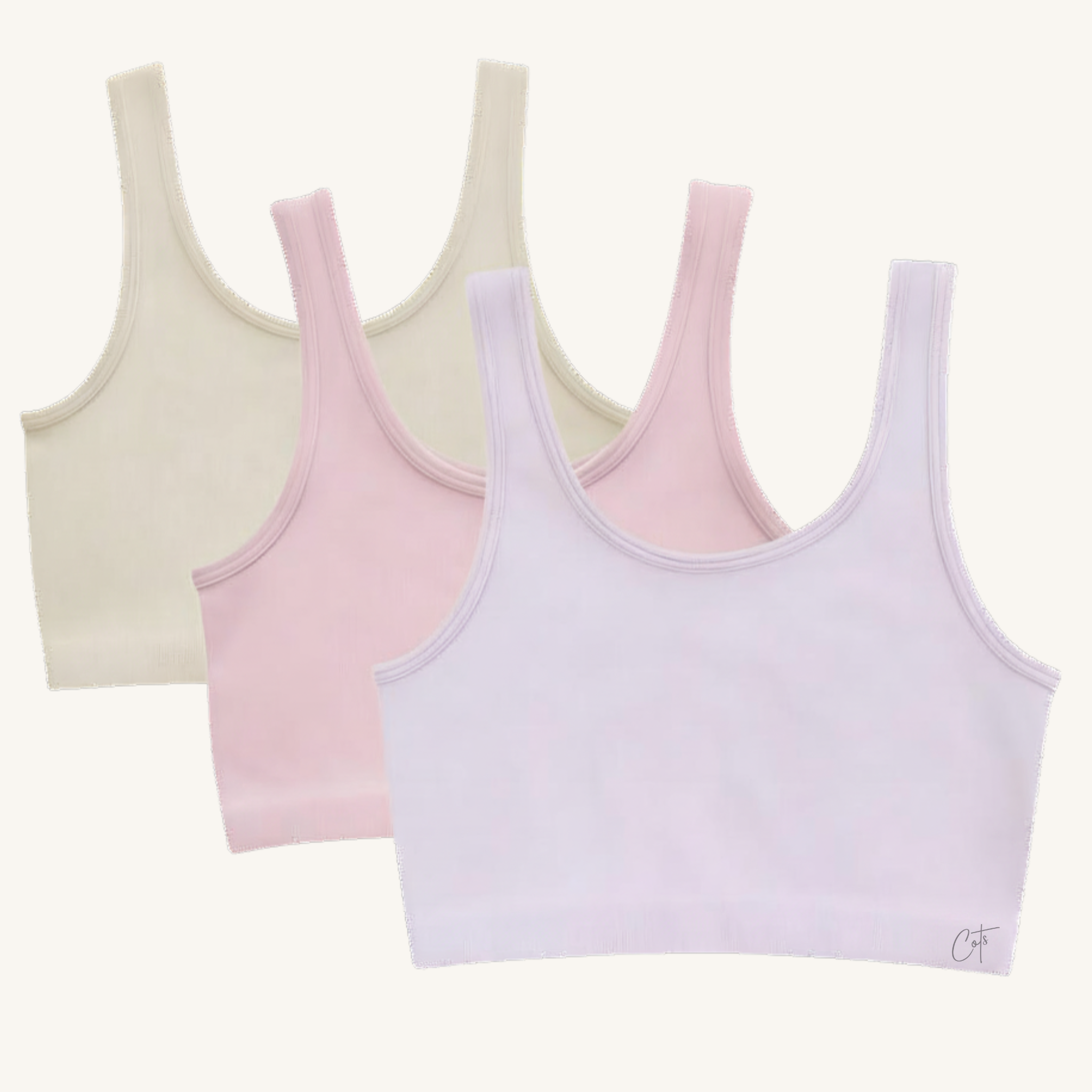Kids SkinSense™ Seamless Crop Top - Pastel