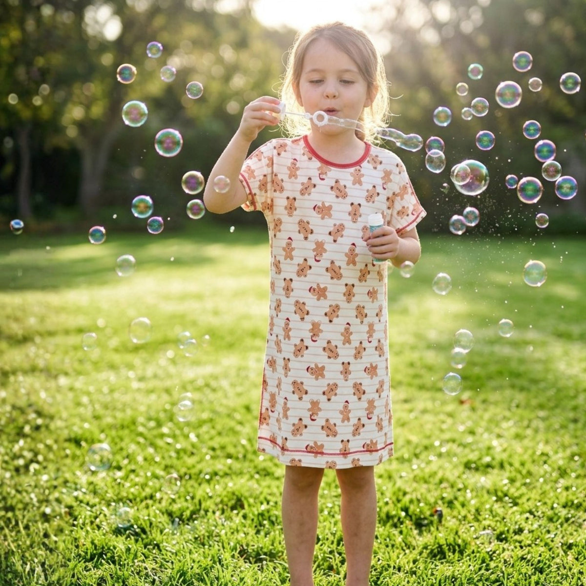 Kids Nightdress - Gingerbread Kisses (Coming 29 October)