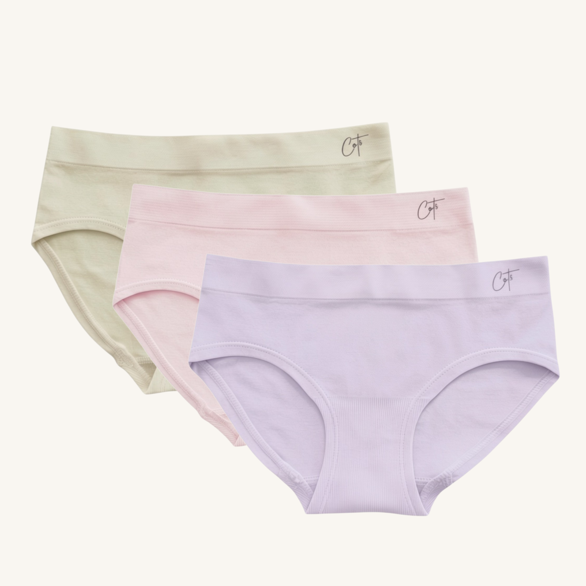 Kids SkinSense™ Seamless Briefs - Pastel