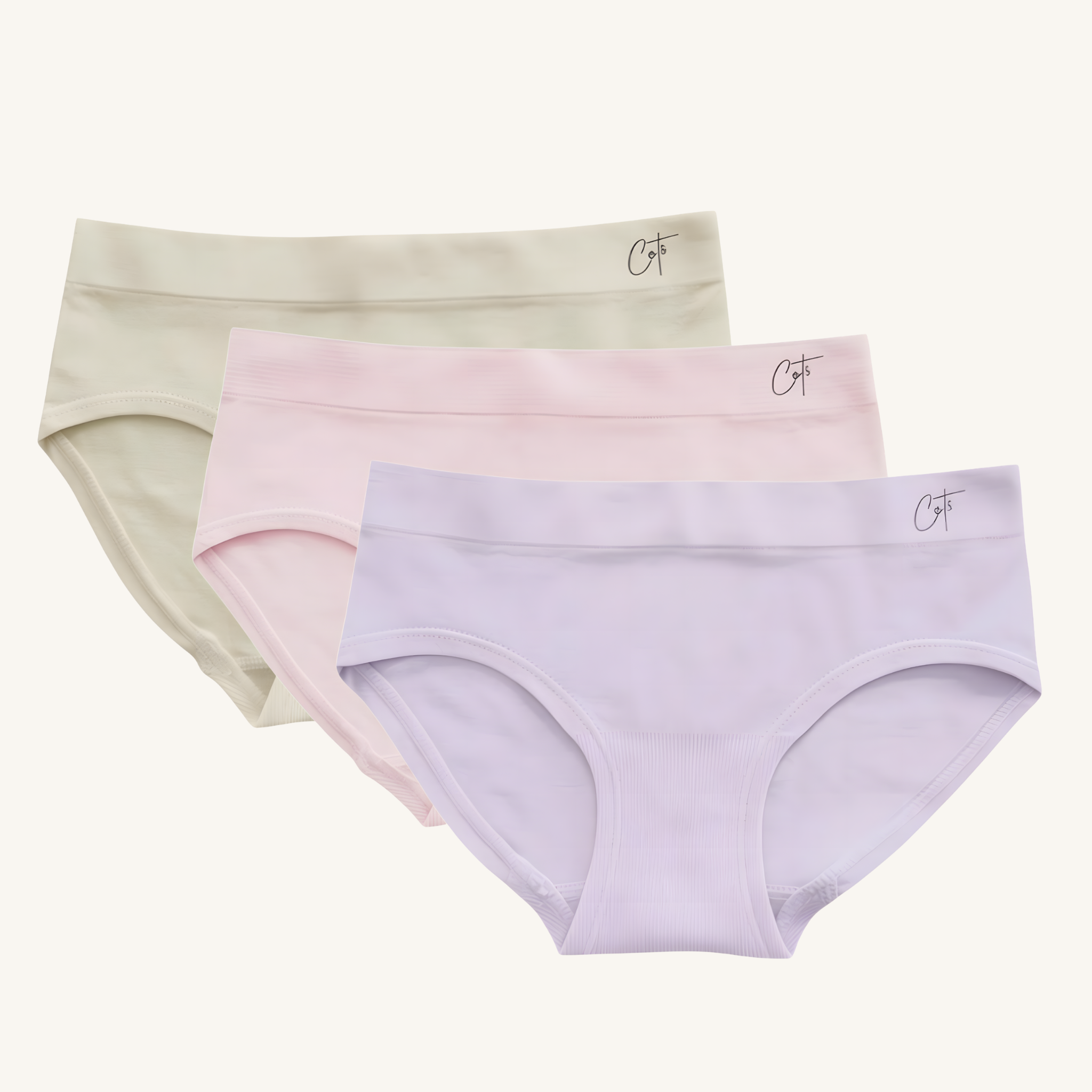 Kids SkinSense™ Seamless Briefs - Pastel