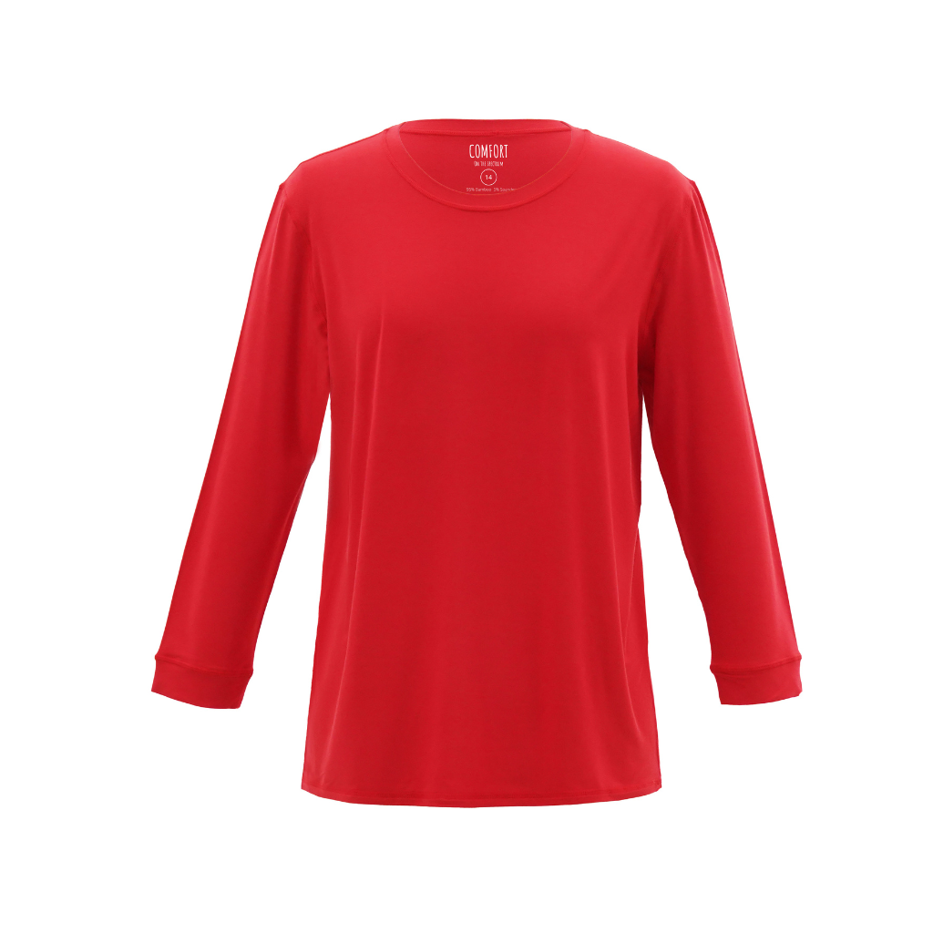 Long Sleeve Top (Kids)-Sensory Friendly Clothing-Comfort on the Spectrum-Ruby-6-Comfort on the Spectrum