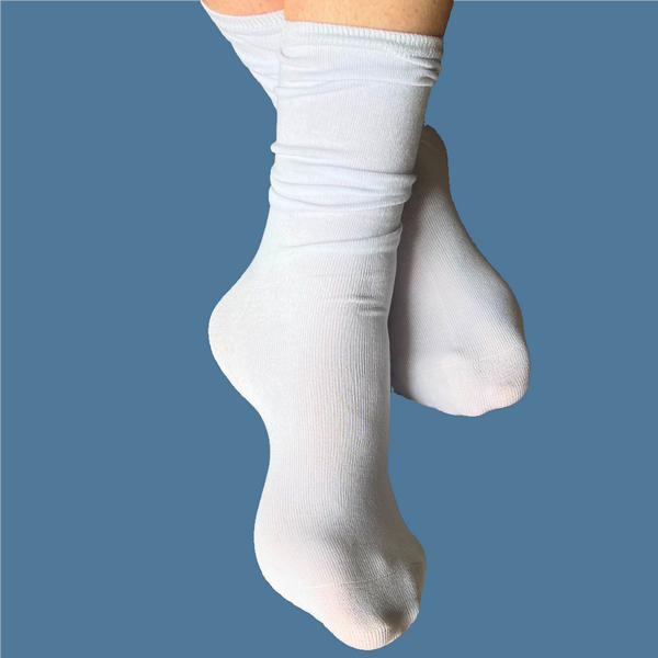 Product photo of white(2)  Soothe Step Sensory Socks -Sensory Soothe Sock for Adults from Comfort on the Spectrum