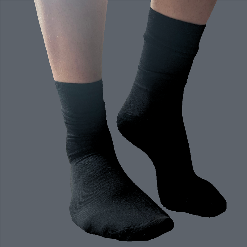 Product photo of black (2)  Soothe Step Sensory Socks -Sensory Soothe Sock for Adults from Comfort on the Spectrum.