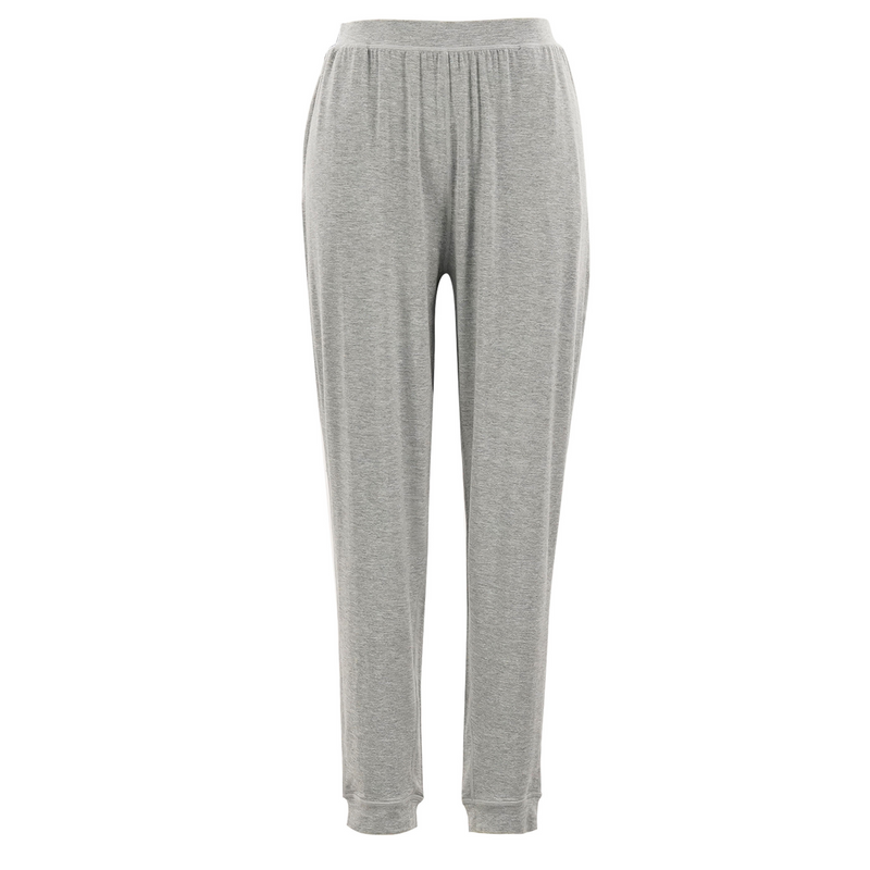 A product photo of grey marle lounge pants in Australia from Comfort on the Spectrum.