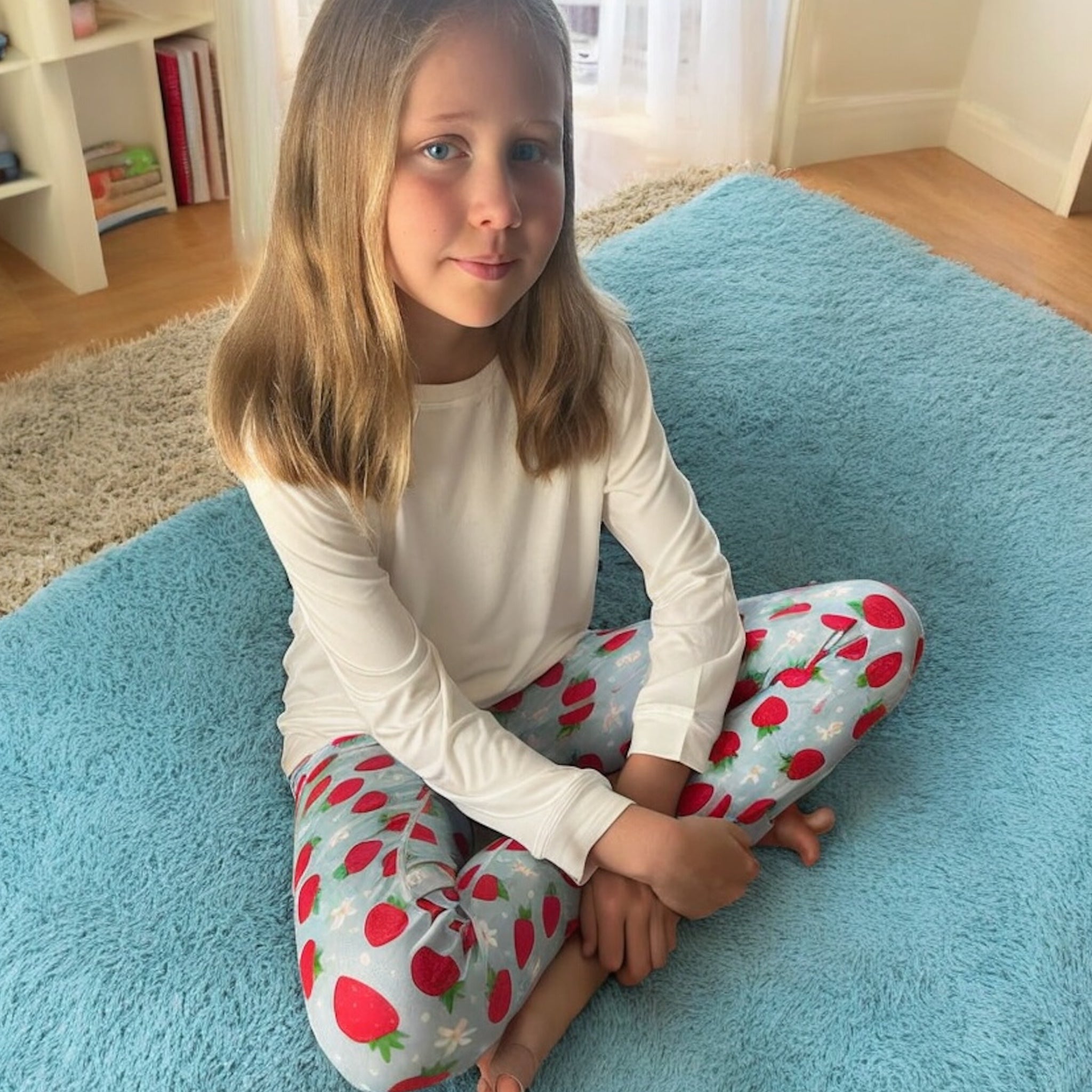 Kids Long Set - Strawberries & Cream