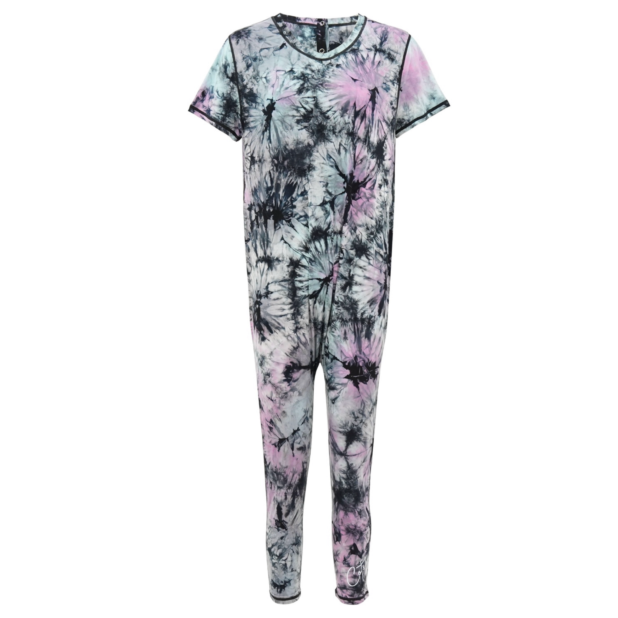 Product Image of Kids Cosmic Splash Jumpsuit from Comfort on the Spectrum. 