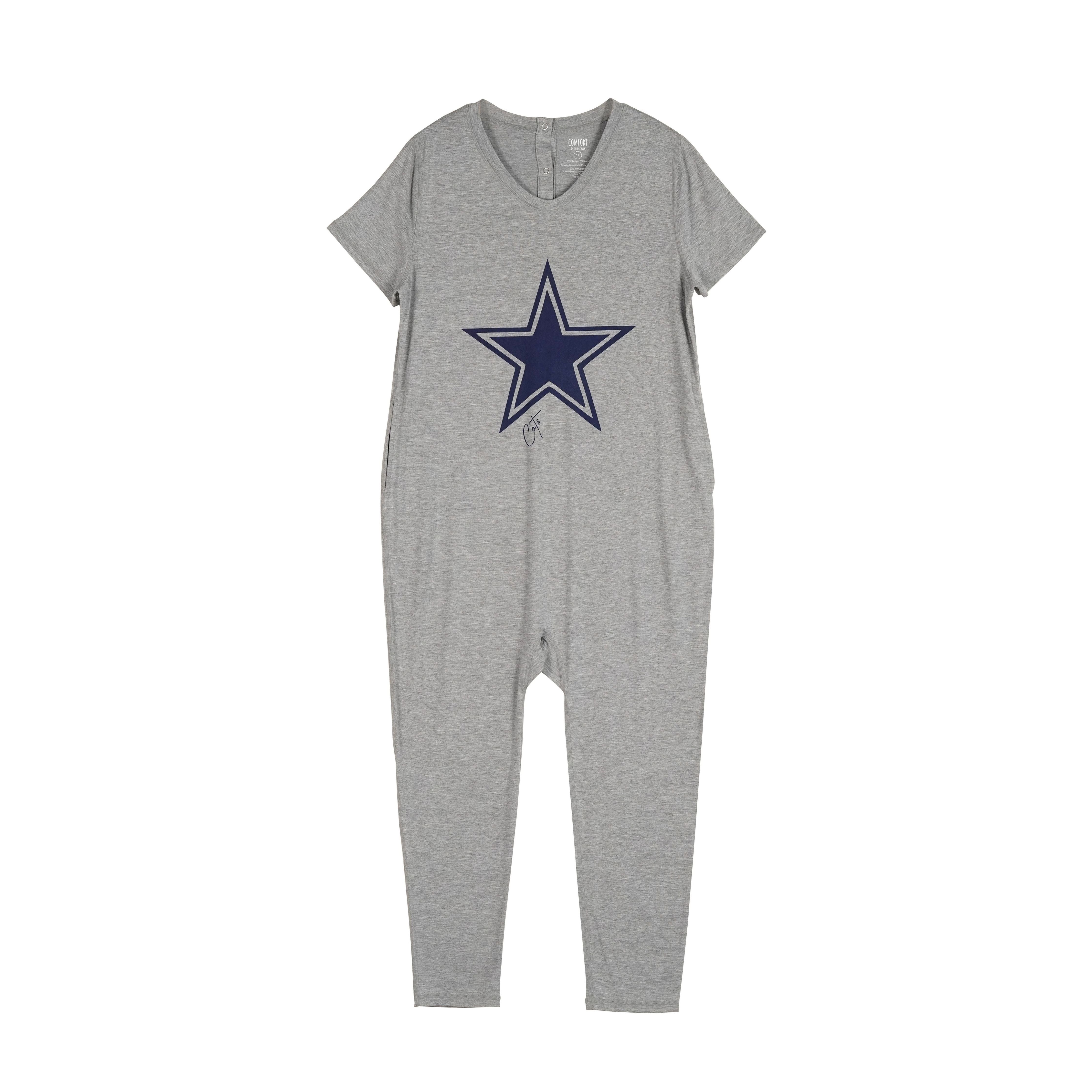 Product Image of Kids Grey Marle Jumpsuit Star from Comfort on the Spectrum. 