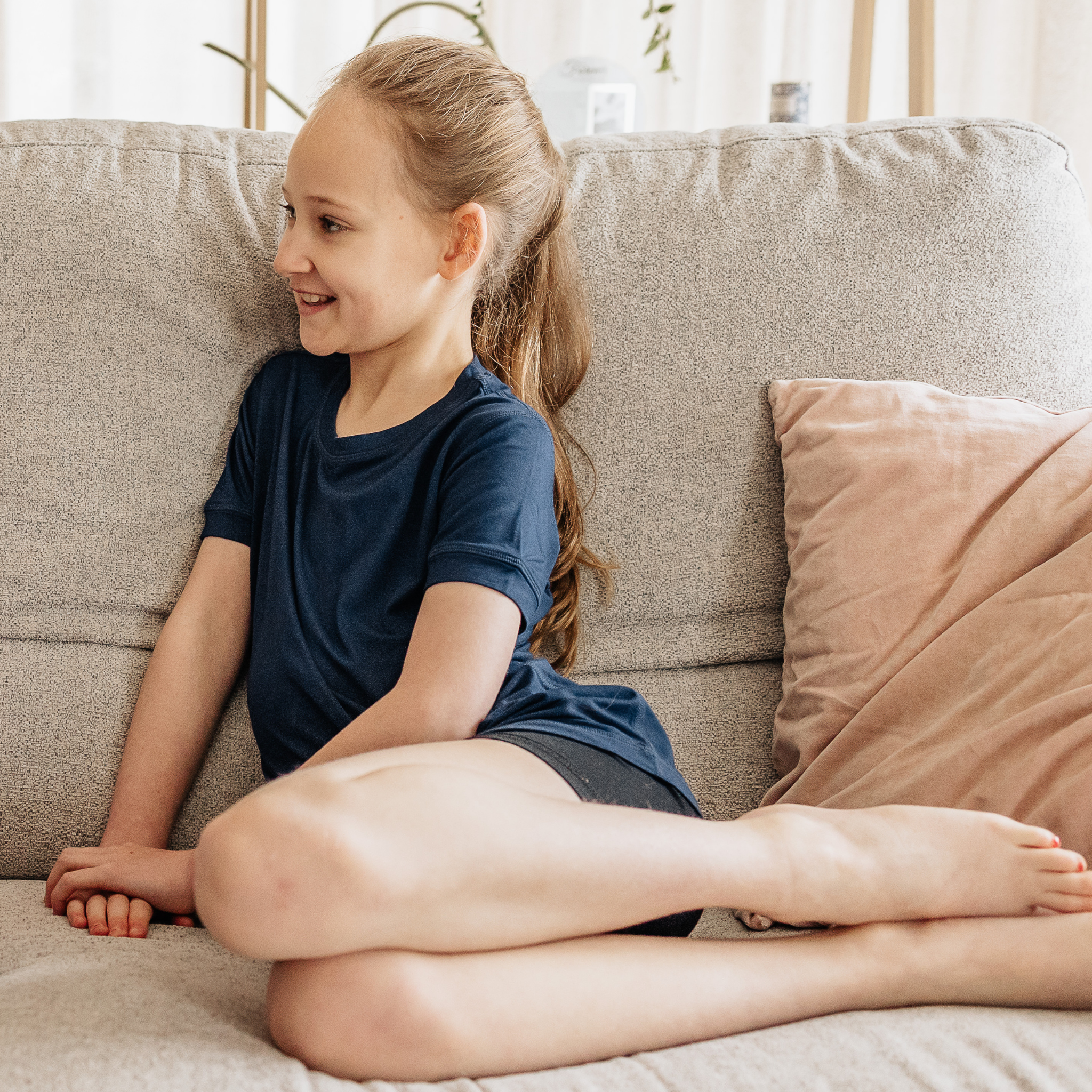 T-shirt (Kids)-Sensory Friendly Clothing-Comfort on the Spectrum-Navy-6-Comfort on the Spectrum