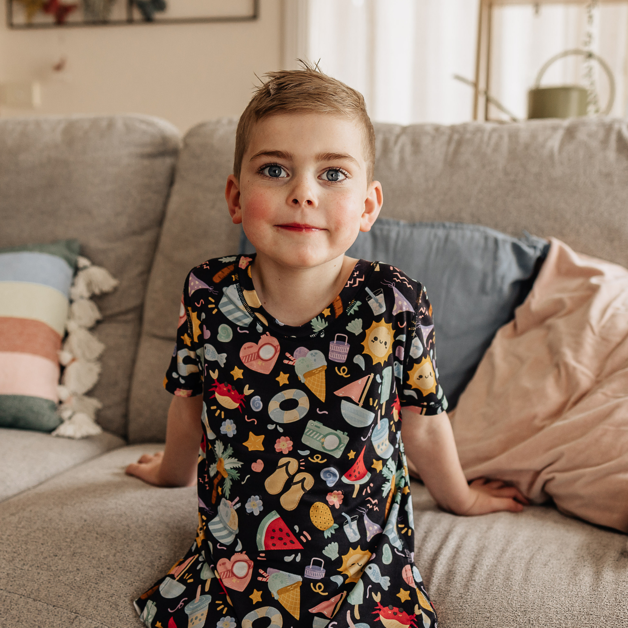Playsuit (Kids)-Jumpsuit - Sensory Friendly-Comfort on the Spectrum-Summer Daze-6-Comfort on the Spectrum