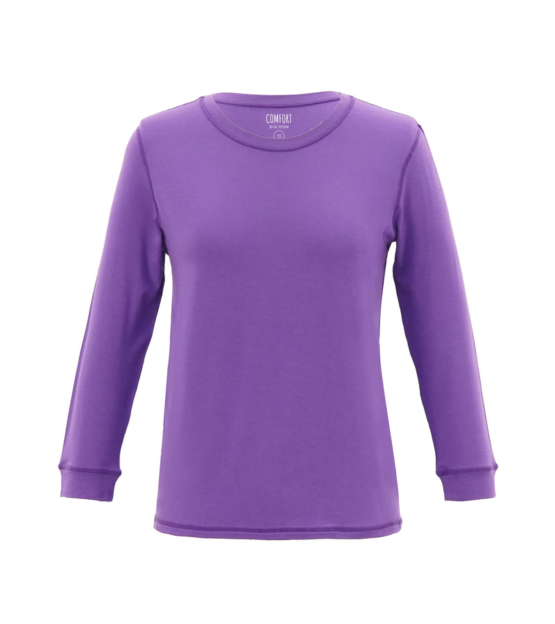 Product Image of Violet  Long Sleeve Tops for kids from Comfort on the Spectrum. 