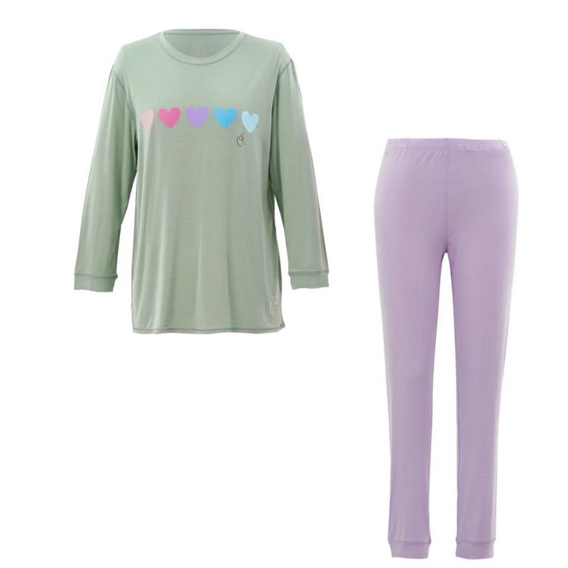 Product photo of Lavender Sweetheart Long Set Pajamas for Teens & Kids from Comfort on the Spectrum .