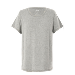 Product photo of grey marle adult t shirt - the bamboo t shirt from Comfort on the Spectrum.