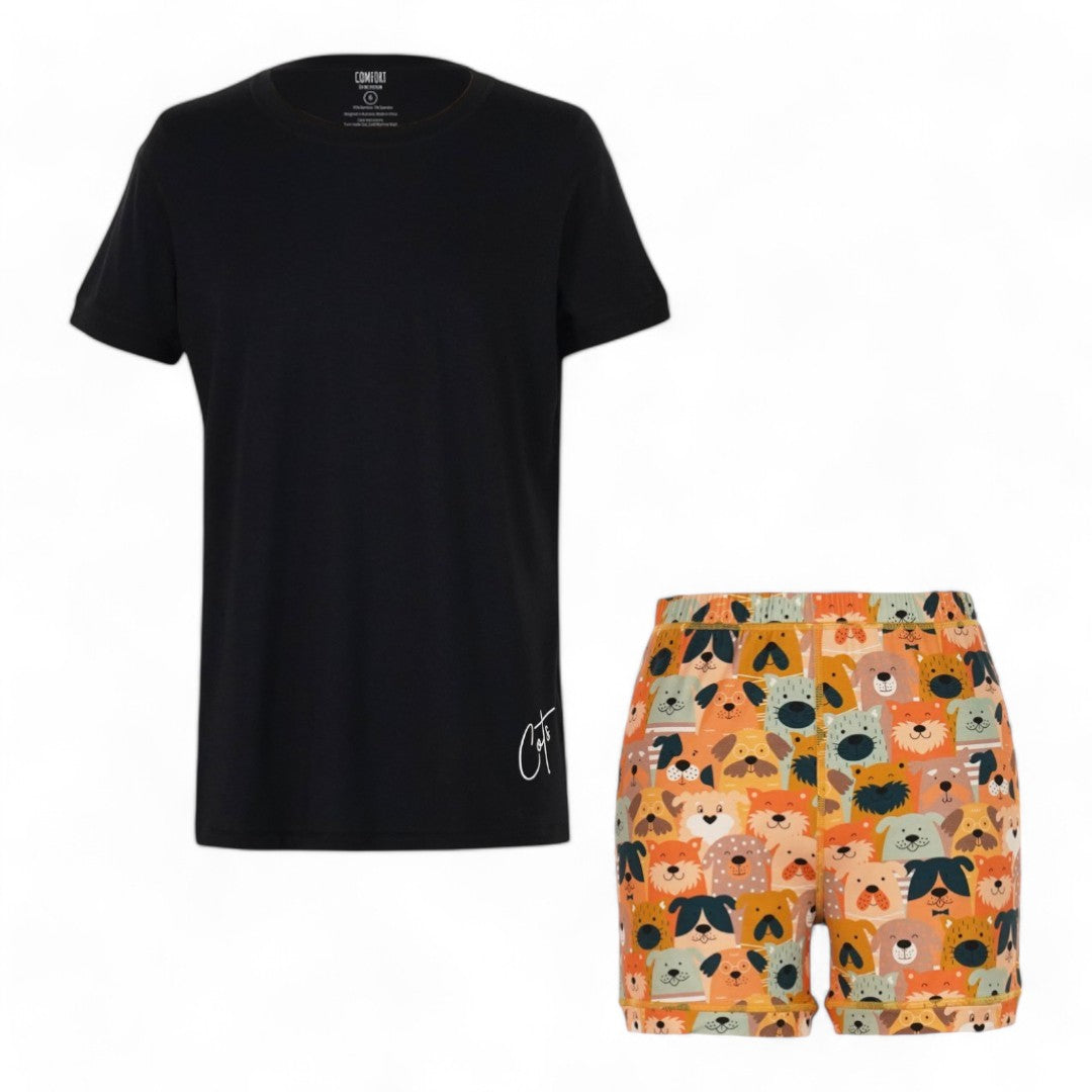 Short Set-Sensory Friendly Clothing-Comfort on the Spectrum-Puppy Paws-6-Comfort on the Spectrum