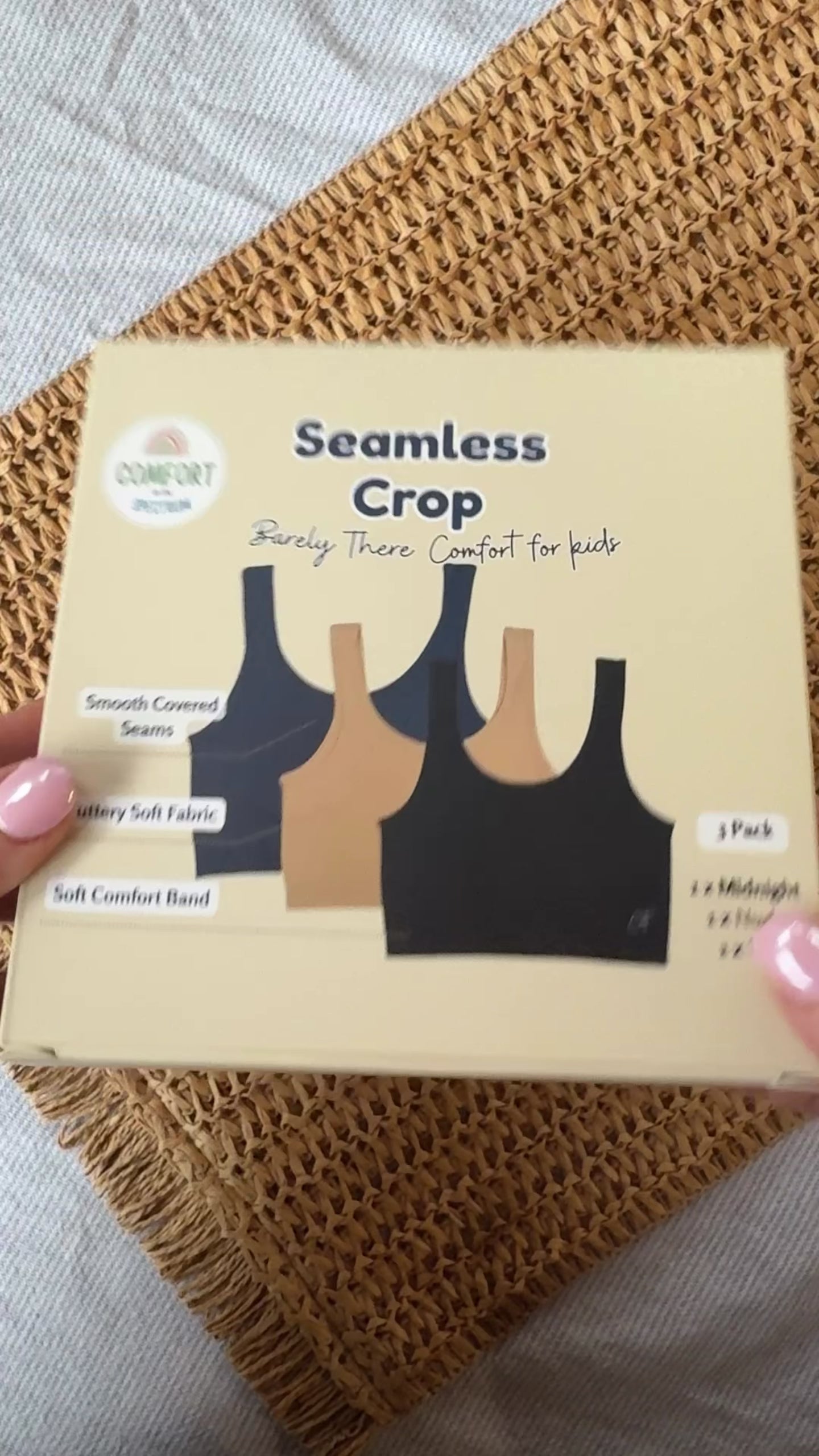 Kids Skinsense Seamless Crop Tops Clssic for Girls