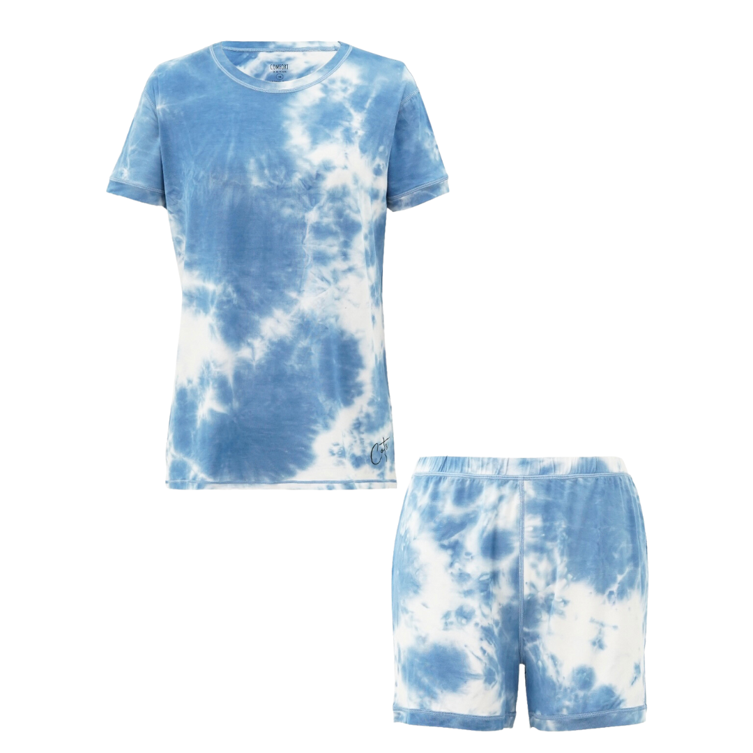 Product photo of Sea Breeze pajama short set from Comfort on the Spectrum.